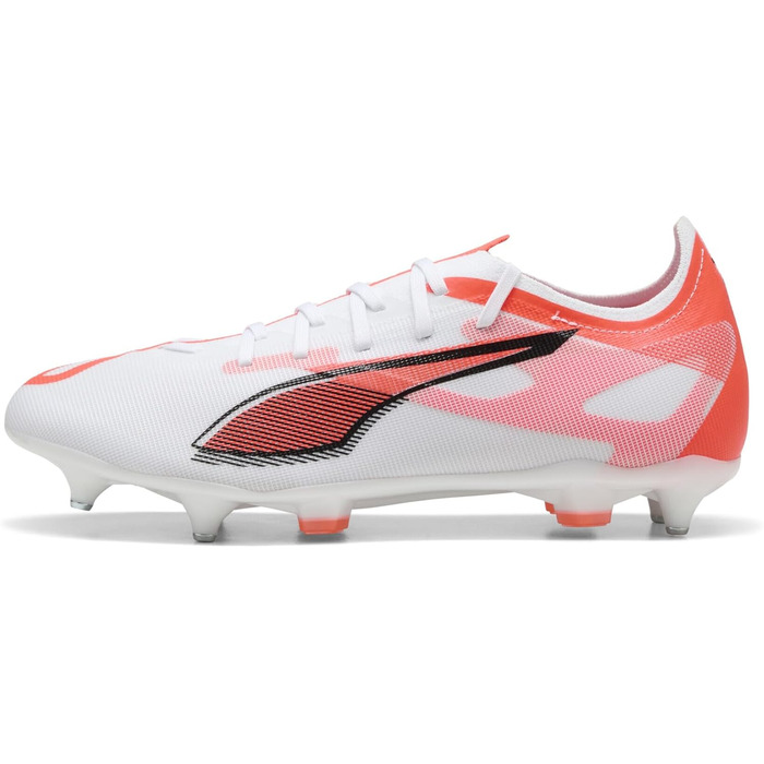 Кросівки футбольні PUMA Ultra 5 Match Mxsg, 42.5 EU, білий/чорний/червоний (світлодіодні)