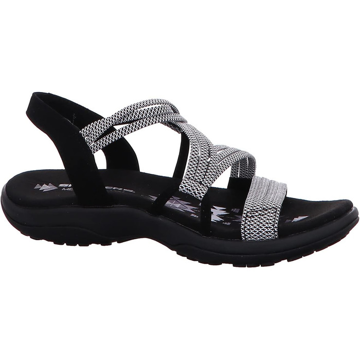 Сандлії Skechers Reggae Slim Stretch Appeal Z-gore на підборах (36 EU, чорно-білі)