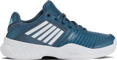 Кросівки для тенісу K-Swiss Kinder Court Express Carpet – унісекс, 38 EU, кольори: Indian Teal, White, Aqua Splash