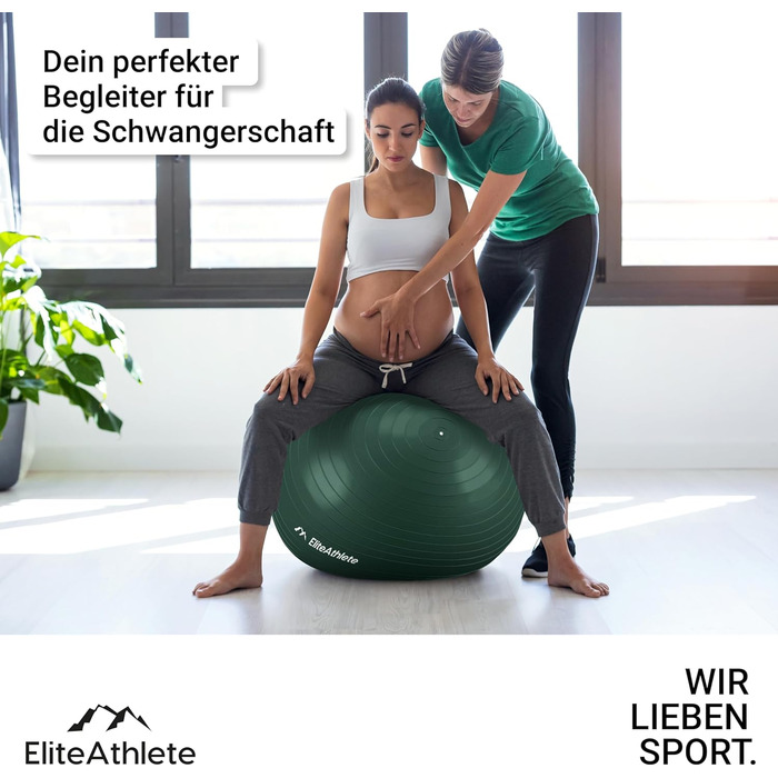 Фітбол для фітнесу, йоги та офісу Deep Forest 55 см з антивибуховою системою