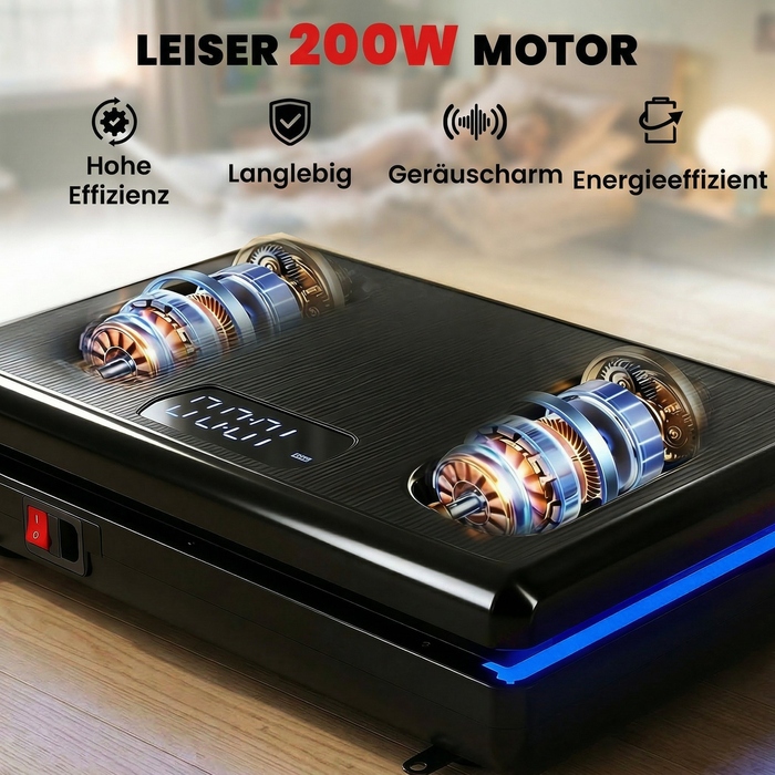 Віброплатформа з 120 рівнями інтенсивності, 5 програмами, LED-підсвіткою, гумовими амортизаторами та ременями опору