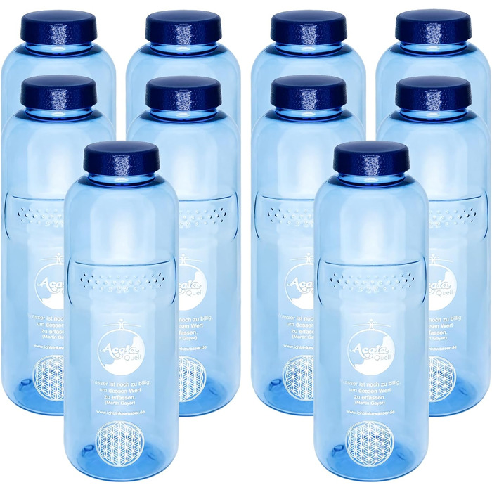 Пляшка для води Tritan Acalaquell Grip 0,75 л, набір 10 шт.