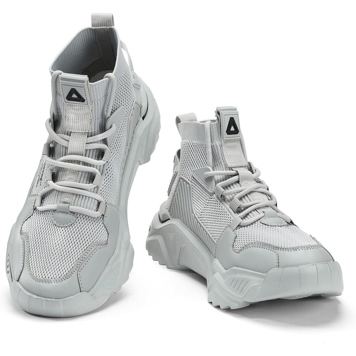 Чоловічі спортивні кросівки FUSHITON для занять спортом, фітнесу та активного відпочинку (43 EU, сірий)