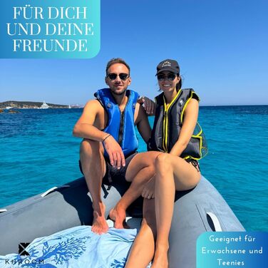 Надувна жилет Khroom для дорослих, 150-210 см, до 100 кг, для снорклінгу, каякінгу та SUP (V2)