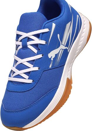 Дитячі кросівки Puma Varion Li Jr для залу (Indoor Court Shoe) — Синій/Білий, 35 EU