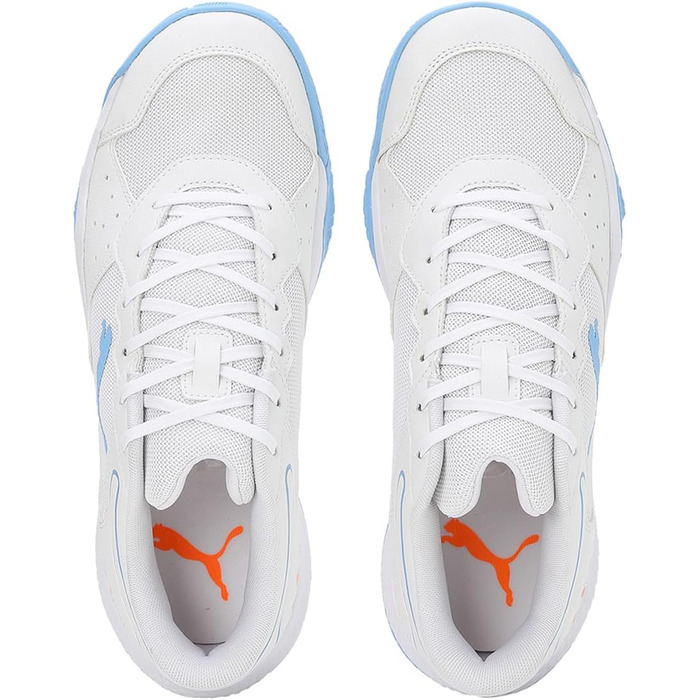 Футбольні бутси PUMA Solarsmash Rct для чоловіків, 44.5 EU, білий, чорний, блакитний