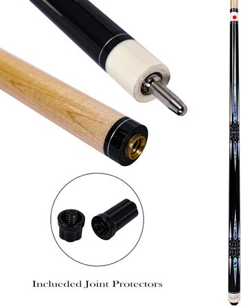 Професійний більярдний кий Ray Speed CGB-600 з жорстким кейсом: канадський клен, 58' (2-х частинний), 19 oz