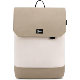 Рюкзак для дівчат-підлітків LOVEVOOK 15,6'' з USB, антивикрадальний, для школи та ноутбука, бежевий