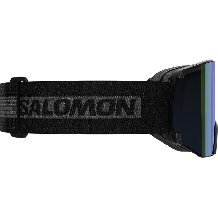 Унісекс лижна маска Salomon S/View, чорна, розширене поле зору, захист від запотівання, для сноуборду та лиж