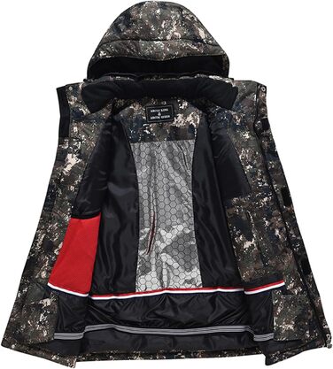 Чоловічий комплект для сноуборду та гірськолижного спорту: куртка та штани, водонепроникний, теплий, M Micai+Schwarz