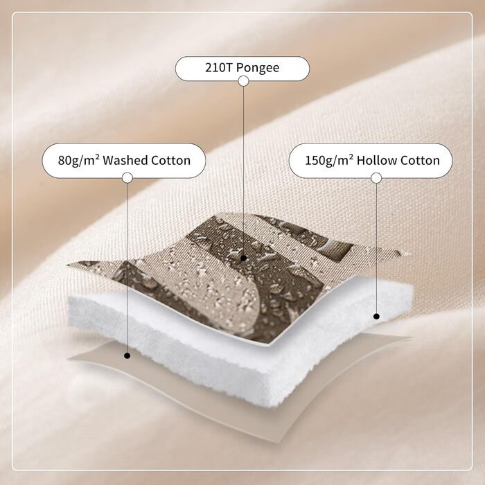 Спальний мішок Naturehike для дорослих та дітей: водонепроникний, легкий, 3-4 сезони, 190 x 75 см, кремовий