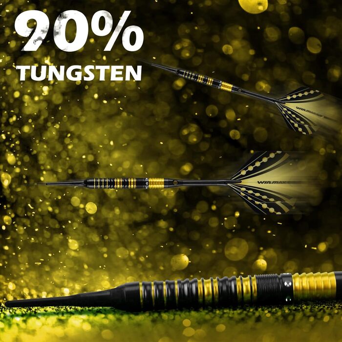 Дарти WIN.MAX Tungsten 90% - 3 шт, 18 г, професійні (золоті)