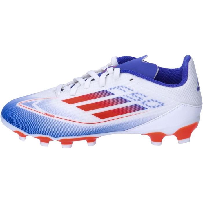 Бутси для футболу Adidas F50 League Unisex Multi Ground, 33 EU, Cloud White/Solar Red/Lucid Blue