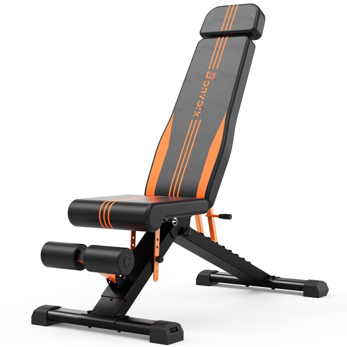 Складана лава для тренувань 400 кг, регульована, для фітнесу та силових тренувань, багатофункціональна, для дому та спортзалу