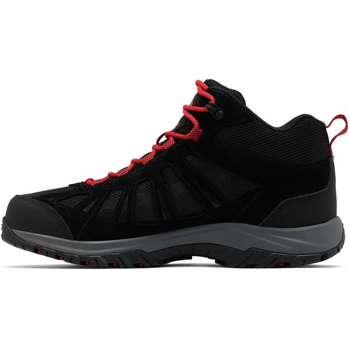 Чоловічі трекінгові черевики Columbia Redmond III Mid Waterproof (40.5 EU, Black Mountain Red)