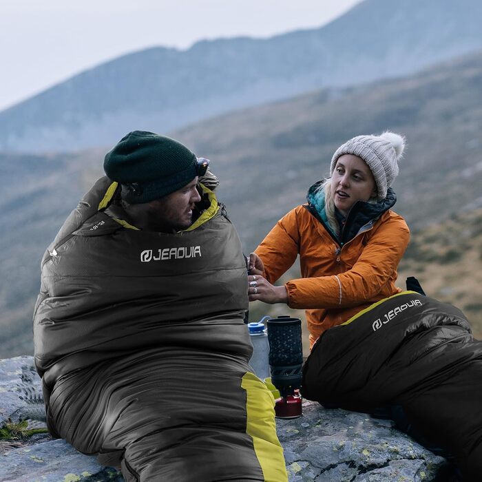 Спальний мішок Mumienschlafsack для дорослих, 3-4 сезони, комфортна температура 10°C, легкий, водонепроникний, для кемпінгу, трекінгу та подорожей