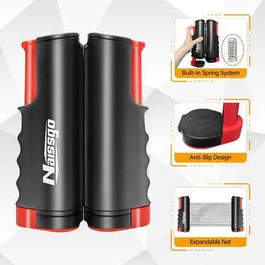 Набір для настільного тенісу Profi: 2 ракетки, сітка, 8 м'ячів, сумка. Підходить для гри в приміщенні та на вулиці. Чорний колір