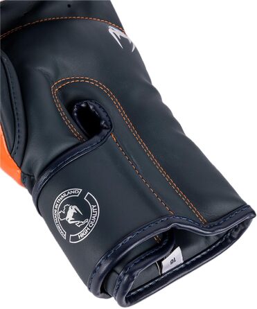 Боксерські рукавички Venum Elite (Морський, Срібний, Помаранчевий, 12 Oz)