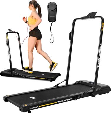 Бігова доріжка TREX SPORT TX-400WP Exile для дому, 12 км/год, LED-дисплей, дистанційне керування, APP-з'єднання, підходить для роботи за столом