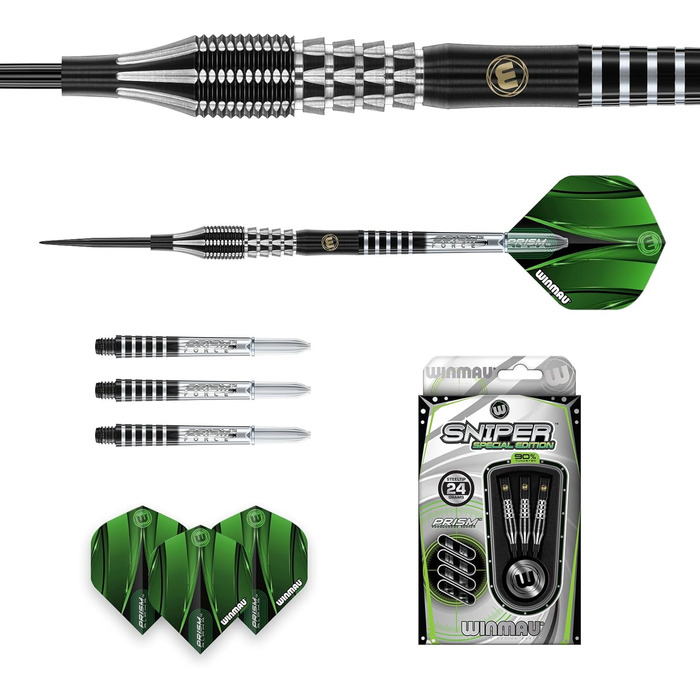 Дротики для дартсу WINMAU Sniper S.E. V1 90%, сталь, 24 г