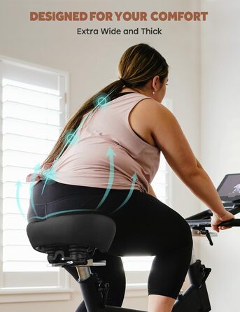 Широкий велосипедний сидіння для Peloton Bike & Bike+ (блакитний), заміна, для чоловіків та жінок, сумісний з Peloton, Echelon, електровелосипедами, круїзерами