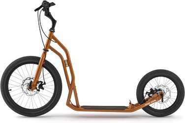 Самокат Yedoo S2016 Disc для дорослих, до 150 кг, з дисковими гальмами, надувні колеса 20/16, регульований кермо, для їзди з собаками, наступник Yedoo Mezeq