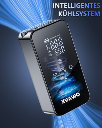 Електричний міні-компресор для накачування шин: насос для велосипеда, авто, мотоцикла, електровелосипеда та м'ячів з цифровим дисплеєм та акумулятором