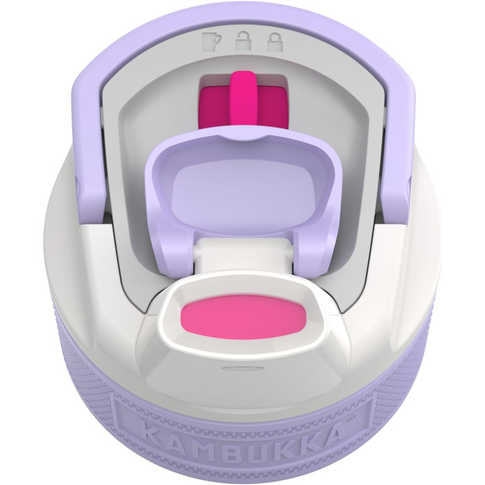 Термос Kambukka Elton Insulated Digital Lavender 600 мл, нержавіюча сталь, герметична термобутилка з кришкою Snapclean, підходить для миття в посудомийній машині, зручна ручка