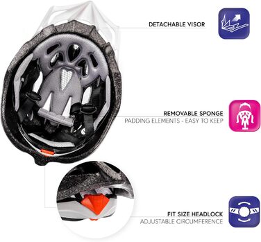 Велосипедний шолом meteor® Urban для дорослих і дітей, MTB, скейтборд, ролики, BMX, для хлопчиків і дівчаток