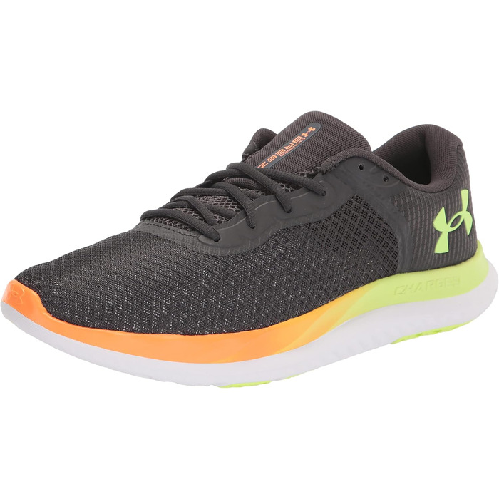 Чоловічі бігові кросівки Under Armour Charged Breeze, 42 EU, сірий Jet Gray/ Quirky Lime
