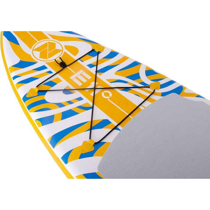 Надувна SUP-дошка Zray E11 Dropstitch, 335x81x13 см, жовта, з веслом, насосом і сумкою