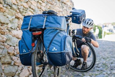 Велосипедні сумки Vaude Karakorum на задній багажник, чорні, універсальний розмір