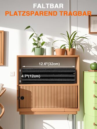 Складаний килимок для захисту підлоги під тренажери та бігові доріжки, PVC, 140x65x0.6 см, висока щільність