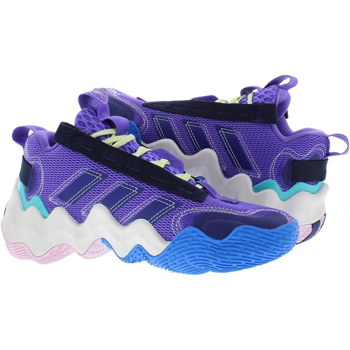 Кросівки Adidas Damen Ausstellung B Mid Basketball – жіночі баскетбольні кросівки (41 1/3 EU, фіолетово-темно-синій)