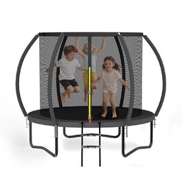 Трамплін Nattork Outdoor Ø244/370/427 см з сіткою та сходами, сертифікат GS, для дітей та дорослих, вантажопідйомність до 150 кг