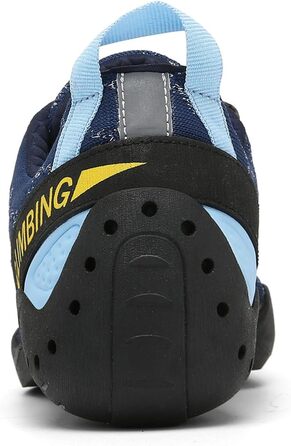 Кріпильні черевики для скелелазіння: чоловічі, жіночі, дитячі. Для початківців та професіоналів. Блакитний колір, розмір 44 EU.