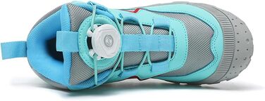 Дитячі баскетбольні кросівки Kinder Swivel Buckle: зручні трекінгові черевики для дівчаток та хлопчиків, водонепроникні, дихаючі, з антиковзкою підошвою (32 EU, блакитні)