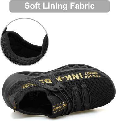 Дитячі кросівки для тренувань: легкі, дихаючі, спортивні (33 EU, чорний)