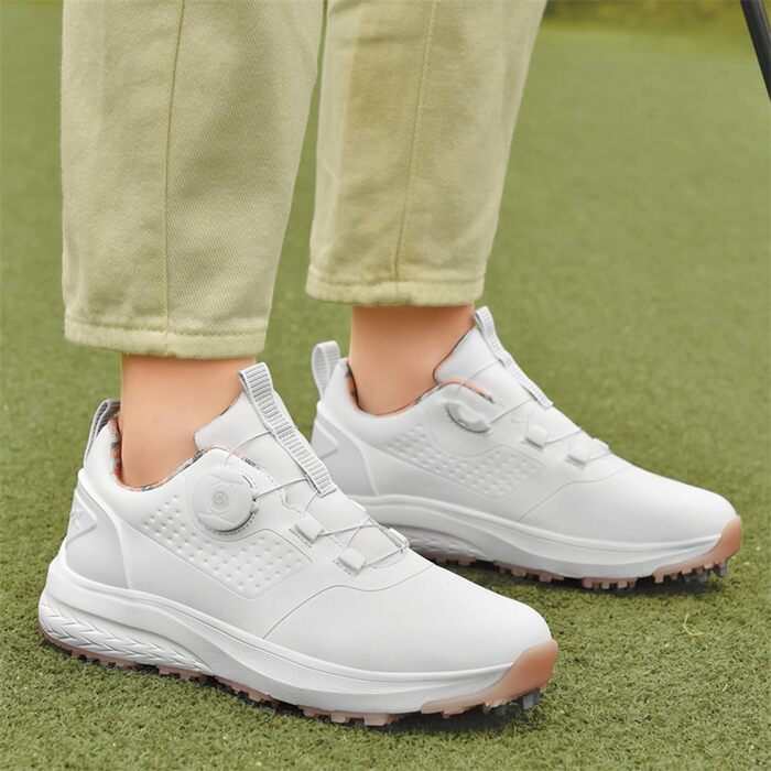 Жіночі гольф-туфлі зі штифтами, водонепроникні гольф-туфлі для жінок (41 EU, Рожевий)