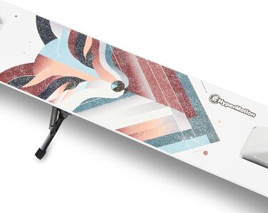 Самокат HyperMotion Doppelrad для підлітків і дорослих, до 100 кг, амортизатор, регульований кермо 85-95 см, антиковзна дека, складний, підшипники ABEC-7, Winterfuchs