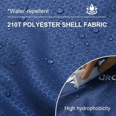 Спальний мішок Forceatt 3-4 сезони, -5°C, фланель та поліестер, для дорослих, водонепроникний, теплий, для кемпінгу, відпочинку на природі та холодних умов. 10°-Морська хвиля