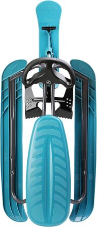 Санки STIGA Snowracer Curve з кермом, гальмом і тросом, сталевий каркас, для дітей та дорослих до 90 кг, зимові санчата від 7 років