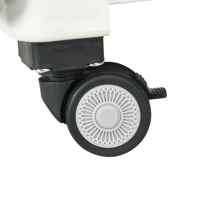 Трансформер для підйому сходами HOMCOM – мобільна складана коробка для перевезення вантажів. Максимальне навантаження: 65 кг. Білий колір.