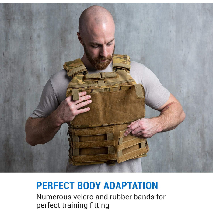 Capital Sports Battlevest 2.0 - Вага жилет для тренувань, 13.2 кг, камуфляж