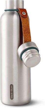 Термобутилка Black+Blum 750 мл з нержавіючої сталі з веганською шкірою, ізольована, океан, велика