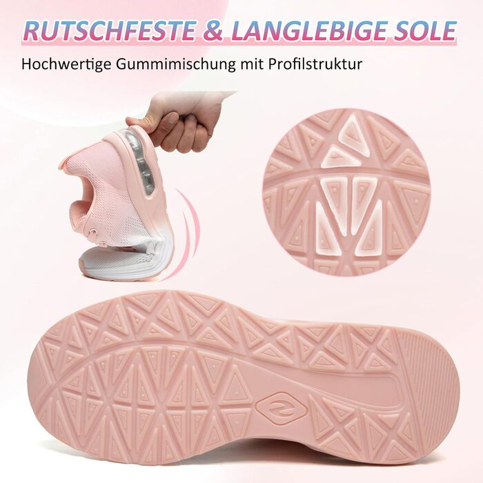 Жіночі кросівки для фітнесу та бігу Laufschuhe Rosa (42 EU) з амортизацією та підтримкою стопи