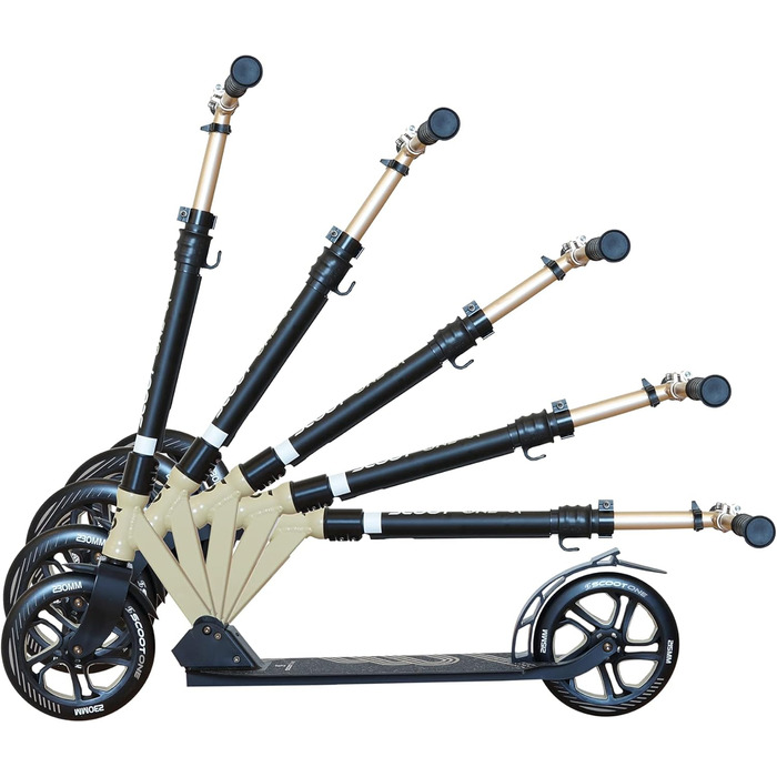 Алюмінієвий самокат S1 / S2 – регульований по висоті, ABEC 7 (червоний, Scooter S 1 Pro)