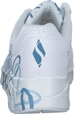 Кросівки жіночі Skechers UNO-Bright Air білі з серцем, 38 EU, Duraleather