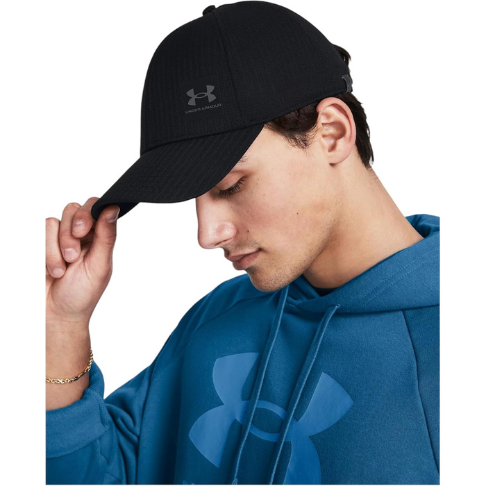 Чоловічий спортивний капелюх Under Armour Iso-Chill ArmourVent Stretch Fit, чорний, один розмір