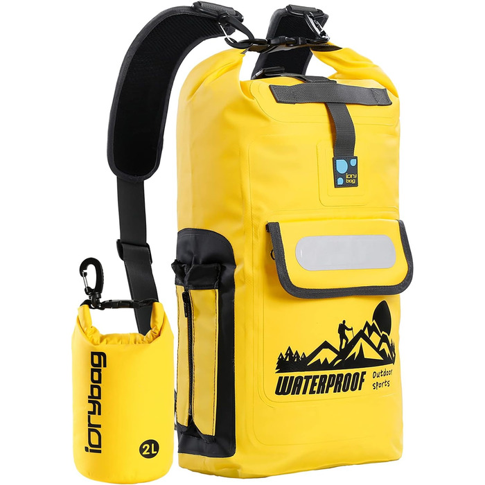 Водонепроникний рюкзак IDRYBAG Dry Bag 20L/30L/40L - плавучий, жовтий